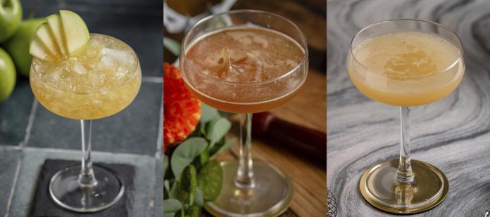Εικόνα: Αριστερά Spiced Apple Cocktail, στη μέση Pumpkin Spiced Martini και δεξιά Buttered Rum Πίστωση: Associated Press