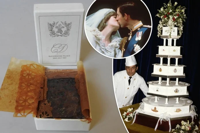 To κομμάτι από τη γαμήλια τούρτα του Καρόλου και της Νταϊάνα, Πίστωση: The New York Post