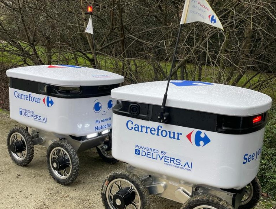 Διανομή τροφίμων με ρομπότ δοκιμάζει για πρώτη φορά, η Carrefour Belgium (βίντεο) - Cibum
