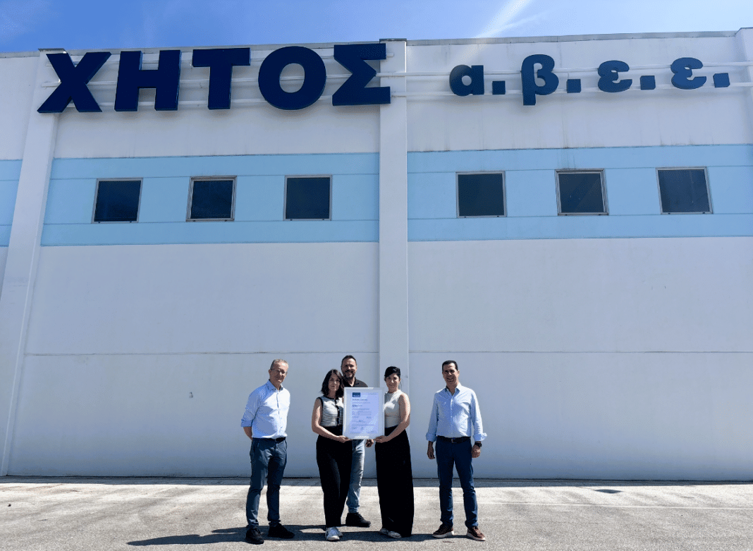 Η TÜV NORD Hellas πιστοποιεί τη δέσμευση της ΧΗΤΟΣ Α.Β.Ε.Ε. στην κυκλική οικονομία
