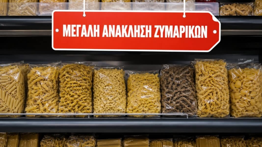 Εκτεταμένη ανάκληση 9 διαφορετικών ζυμαρικών λόγω μυκοτοξινών - Πωλούνταν επί δύο χρόνια σε σουπερμάρκετ και δεκάδες σημεία