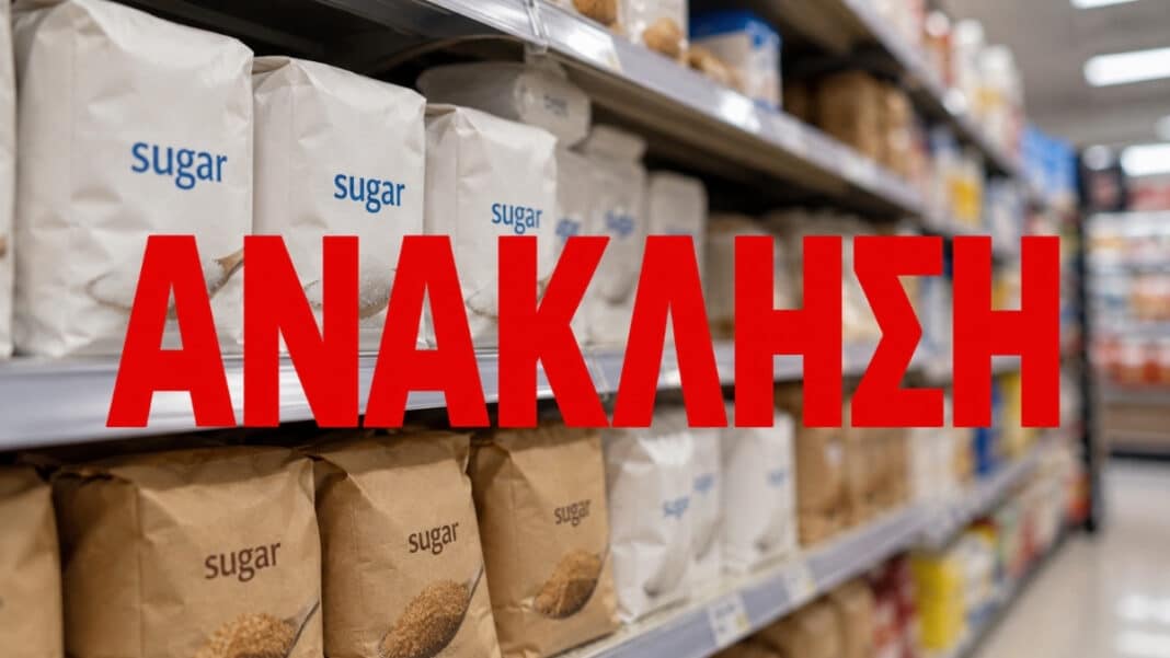 Τεράστια ανάκληση ζάχαρης - Σχεδόν 770 τόνοι αποσύρονται από την αγορά λόγω επιμόλυνσης