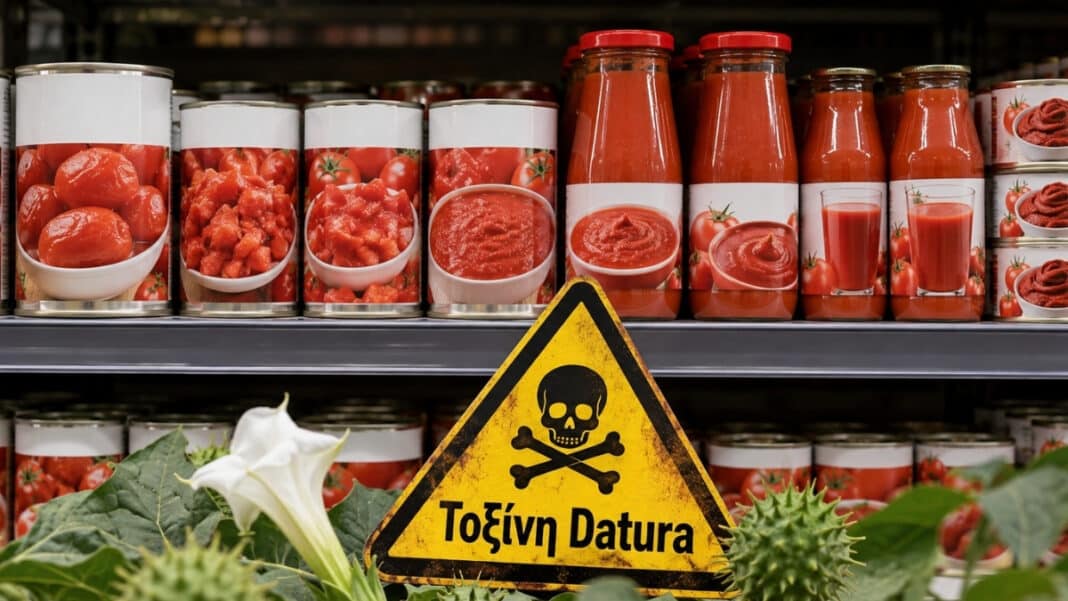 Ανάκληση και ευρωπαϊκός συναγερμός για αποφλοιωμένες ντομάτες για σάλτσα από μεγάλη αλυσίδα - Κίνδυνος οξείας δηλητηρίασης