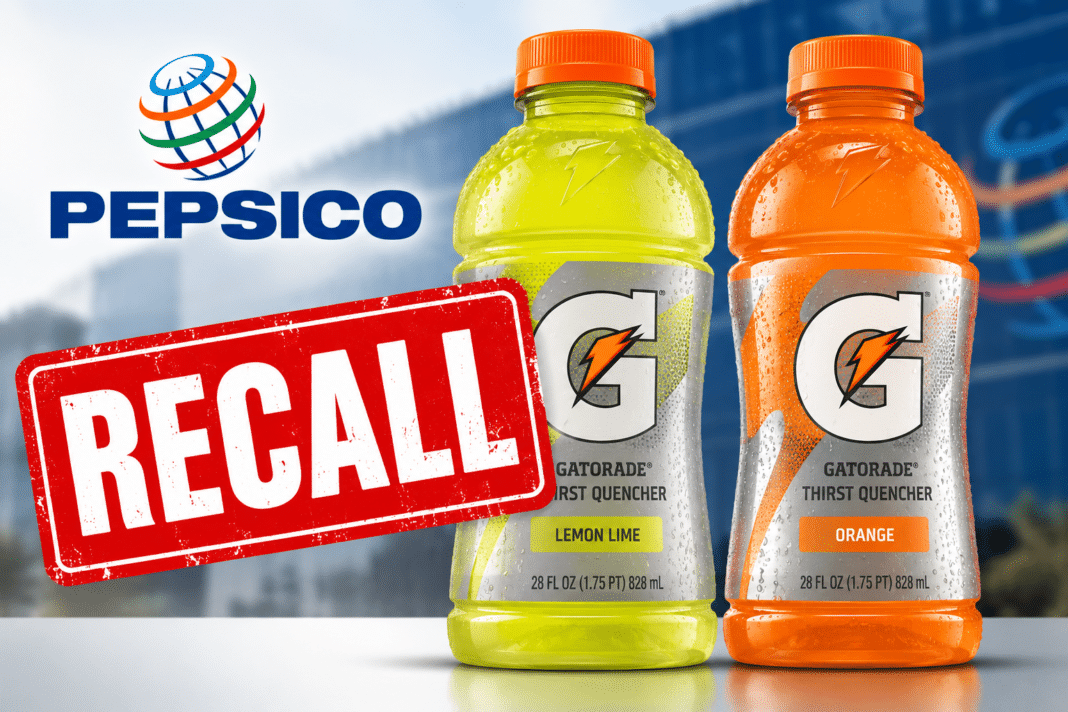 PepsiCo: Ανακαλεί περίπου 1,8 εκατ. Gatorade για αδήλωτες τεχνητές χρωστικές που είχε ανακοινώσει ότι θα αφαιρέσει