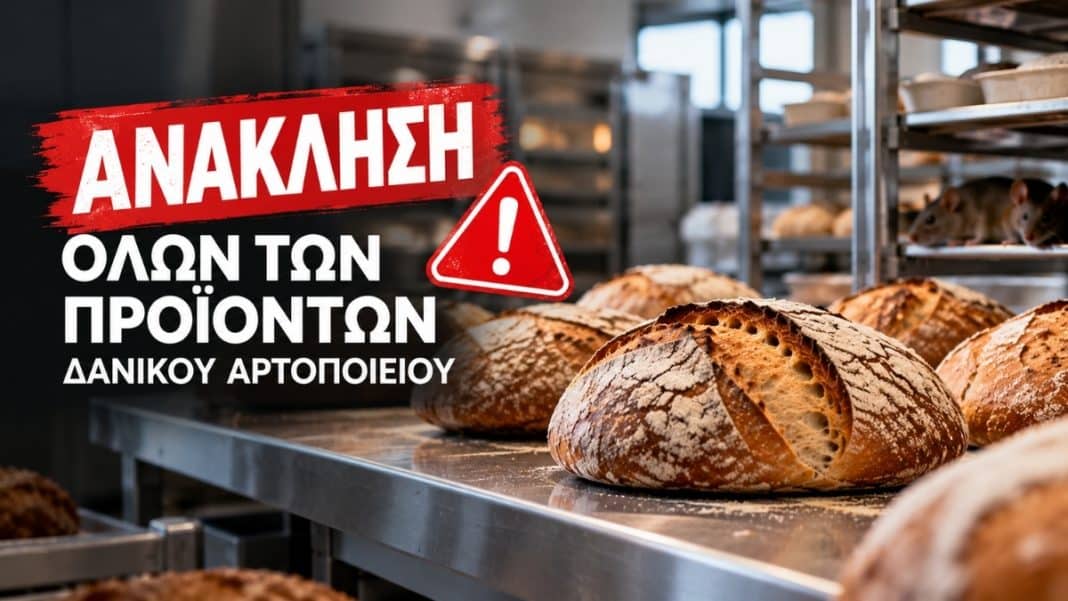 Αρτοποιείο με μεγάλες ποσότητες περιττωμάτων τρωκτικών - Εντολή ανάκλησης όλων των προϊόντων τριμήνου